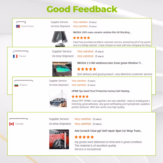 TPU Ppf Heat Repaired Anti Scratch Super Glossy TPU Ppf Ppf Car Paint Protection Film